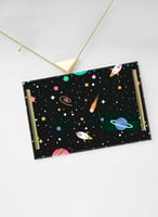 صينية تقديم مصنوعة من الأكريليك مزخرفة بتصميم فضائ...