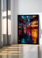 لوحة كانفاس على إطار خشبي، تصميم مدينة نيويورك، لل...