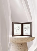 إطار صور بني مزدوج بمفصلات وخشب خلفي وحماية أمامية...