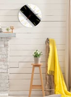 ساعة حائط مصنوعة من الأكريليك تعمل بالبطارية، بتصم...