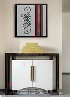 لوحة كانفاس على إطار خشبي للاحتفال برمضان والعيد ب...