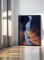 لوحة كانفاس على إطار خشبي، تصميم منظر طبيعى مع منح...