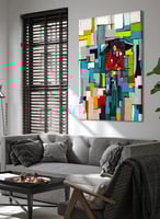 لوحة كانفاس على إطار خشبي بتصميم رجل