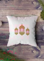 غطاء وسادة من البوليستر بتصميم فانوس رمضان