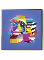 لوحة كانفاس على إطار خشبي بالفن التصوري لتصميم نمط...