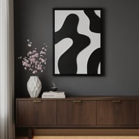 لوحة جدارية بارزة مصنوعة يدويا بتصميم عصري مع إطار...