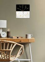 ساعة حائط مصنوعة من الأكريليك تعمل بالبطارية، بتصم...