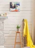 ساعة حائط مصنوعة من الأكريليك تعمل بالبطارية، بتصم...