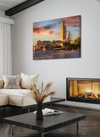 لوحة كانفاس على إطار خشبي لجامع الكتبية بمدينة مرا...