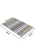 صينية تقديم مصنوعة من الأكريليك مزخرفة بتصميم مجمو...