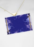 صينية تقديم مصنوعة من الأكريليك مزخرفة بتصميم مدخن...