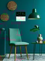 ساعة حائط مصنوعة من الأكريليك تعمل بالبطارية، بتصم...