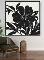 لوحة كانفاس مربع على إطار خشبي، تصميم فن تجريدي لل...