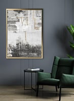 لوحة كانفاس على إطار خشبي بتصميم نمط فنى