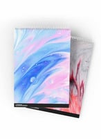 طقم من ٢ مفكرة دفتر ملاحظات بسلك حلزوني لكل واحدة...