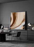 لوحة زيتية كبيرة بتصميم فن زيتي