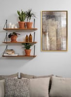 لوحة كانفس صغيرة بتصميم فن تجريدي لشاطئ البحر