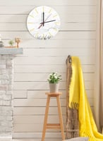 ساعة حائط مصنوعة من الأكريليك تعمل بالبطارية، بتصم...