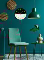 ساعة حائط مصنوعة من الأكريليك تعمل بالبطارية، بتصم...