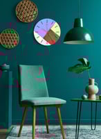 ساعة حائط مصنوعة من الأكريليك تعمل بالبطارية، بتصم...