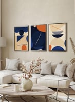 طقم من ٣ قطع لوحة فنية معاصرة