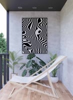 لوحة كانفاس على إطار خشبي، تصميم نمط مميز ، للمنزل...