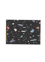 صينية تقديم مصنوعة من الأكريليك مزخرفة بتصميم ملون...