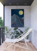 لوحه قمر تصميم قمر اعلى الجبل