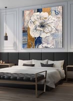 لوحة كبيره للمجالس بتصميم زهرة تتفتح