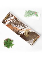 صينية تقديم مصنوعة من الأكريليك بمقابض معدنية ذهبي...