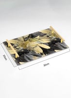 صينية تقديم مصنوعة من الأكريليك مزخرفة بتصميم زهرة...