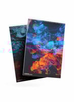 طقم من ٢ مفكرة دفتر ملاحظات بسلك حلزوني لكل واحدة...