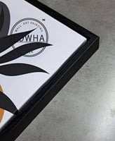 Black hollow thin frame