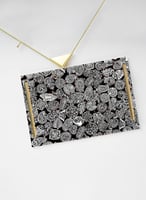 صينية تقديم مصنوعة من الأكريليك مزخرفة بتصميم مجمو...