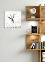 ساعة حائط مصنوعة من الأكريليك تعمل بالبطارية، بتصم...