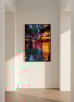 لوحة كانفاس على إطار خشبي، تصميم مدينة نيويورك، لل...