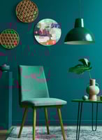 ساعة حائط مصنوعة من الأكريليك تعمل بالبطارية، بتصم...