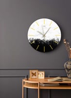 ساعة حائط مصنوعة من الأكريليك تعمل بالبطارية، بتصم...