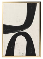 لوحة كانفاس على إطار خشبي بتصميم فن تجريدي