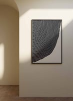 لوحة كانفاس على إطار خشبي، تصميم فن تجريدى ، للمنز...