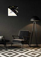 ساعة حائط مصنوعة من الأكريليك تعمل بالبطارية، بتصم...