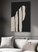 لوحة كانفاس على إطار خشبي بتصميم فن تجريدي