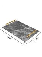 صينية تقديم مصنوعة من الأكريليك مزخرفة بتصميم رخام...