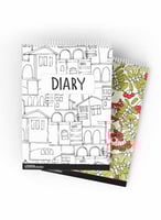 طقم من ٢ مفكرة دفتر ملاحظات بسلك حلزوني لكل واحدة...