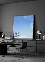 لوحة كانفاس مربع على إطار خشبي، تصميم لقد حل الشتا...