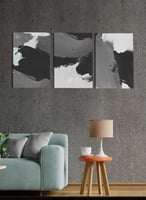 طقم من ٣ لوحات كانفاس على إطار خشبي، تصميم فن الزي...