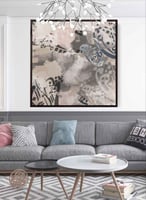 لوحة تجريدية بسيطة بتصميم فني جميل