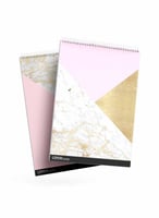 طقم من ٢ مفكرة دفتر ملاحظات بسلك حلزوني لكل واحدة...