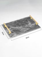 صينية تقديم مصنوعة من الأكريليك مزخرفة بتصميم رخام...