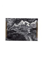 صينية تقديم مصنوعة من الأكريليك مزخرفة بتصميم رسم...